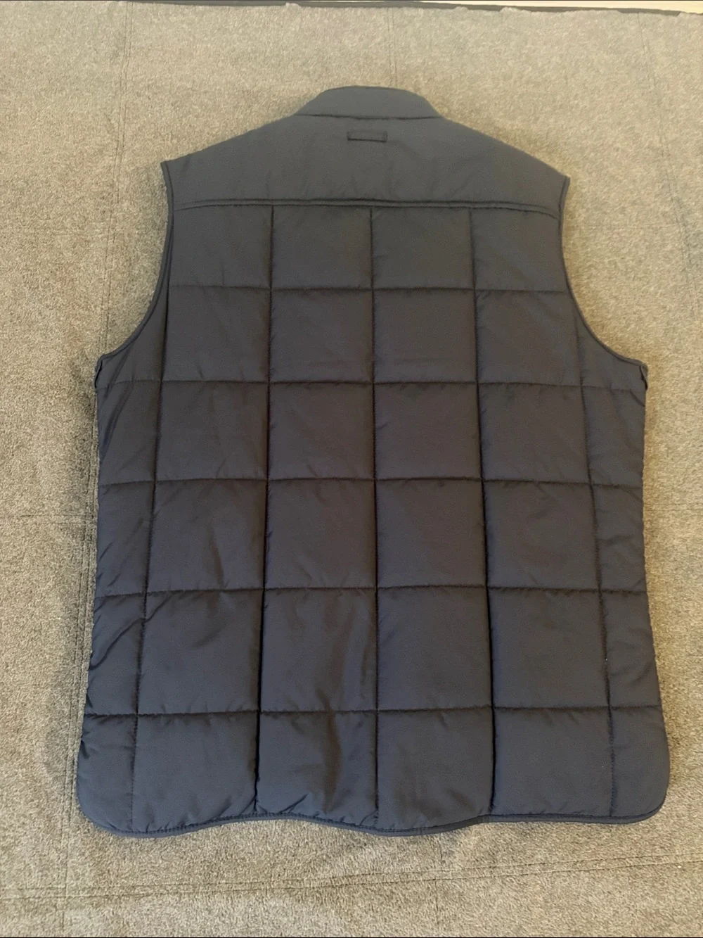 Banana Republic Quilted Sleeveless Vest - Navy Blue